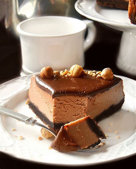 Chocolate cheesecake recipe/cheesecake al cioccolato cotto al forno/cheesecake gâteau au chocolat. Dolci a go go: Cheesecake al caffè e nutella e glassa al ...