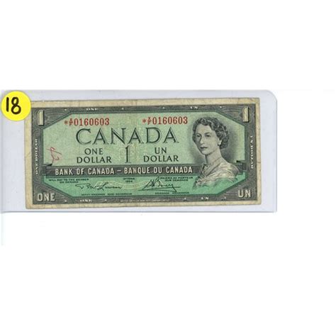 1954 Bank Of Canada 1 Schmalz Auctions