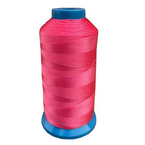 Hot Pink Bonded Nylon Sewing Thread T70 69 1500 Yard For Outdoor