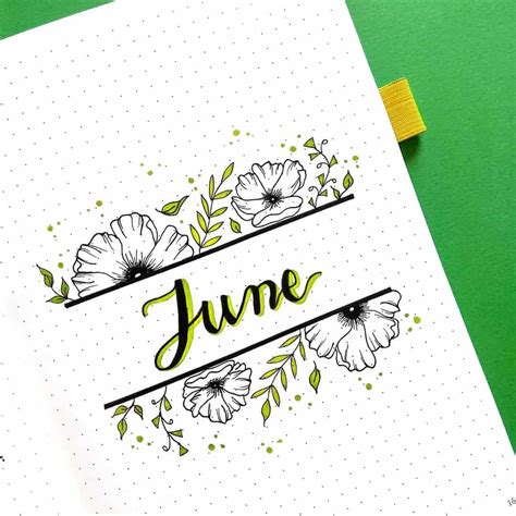 50 Incredible June Monthly Spreads For Your Bullet Journal My Inner