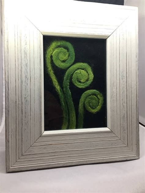 Fiddleheads Graceful Fiddleheads On Black Background A Sure Etsy