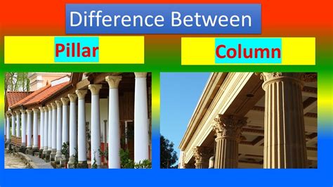 Difference Between Pillar And Column Youtube