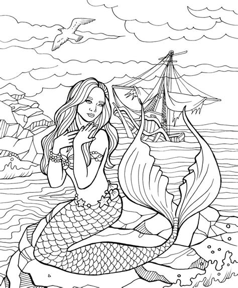 Pin By Trowcliff On Color Time Mermaid Coloring Pages Fairy Coloring