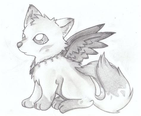 Drawings Of A Cute Wolf Wolf Demon Akira By Wolfgirlzoeyride4 On
