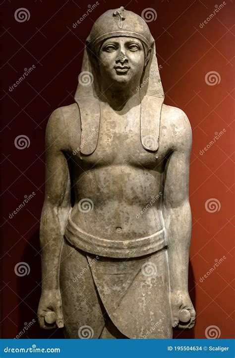 Egyptian Statue Of Pharaoh Or High Official Man Historical Stone