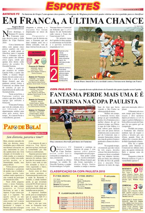 Batatais FC l Fantasma da Mogiana: Confira! Caderno de Esportes ...