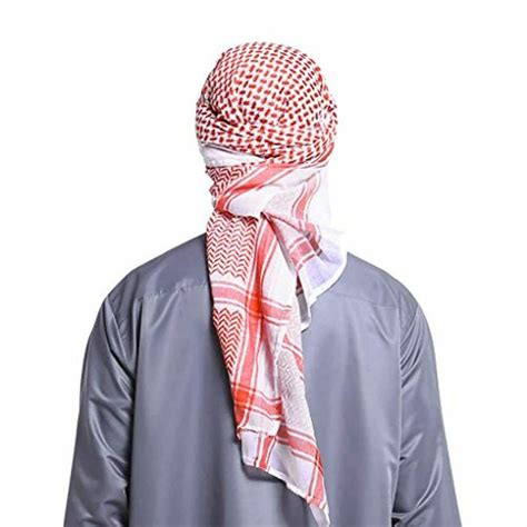 Men S Large Arab Shemagh Headscarf Muslim Headcover Shawl Etsy