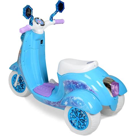Girls Ride On 6v Disney Frozen 3 Wheel Electric Scooter Bike For Kids