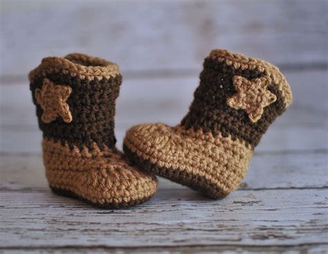 Baby Cowboy Boots Crochet Baby Booties Boy Booties Girl