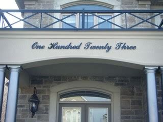 Large brush script cursive house numbers. Custom Script Address Signs - Modern - House Numbers ...