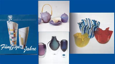 FÜNFZIGER JAHRE FORMEN der Fünfziger Jahre Glas Porzellan Keramik