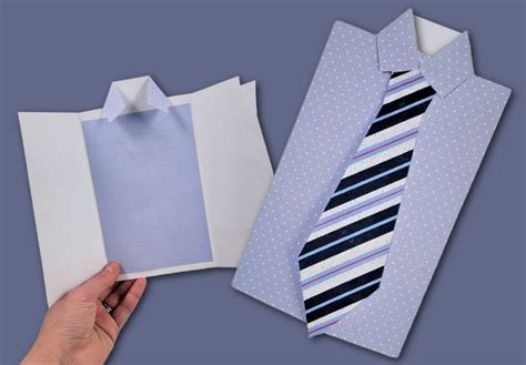 Easy Shirt And Tie Card Best Fathers Day Card To Make With Free Svg