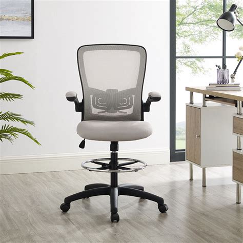 Serena Mesh Drafting Chair Tall Office Chair For Standing Desk By