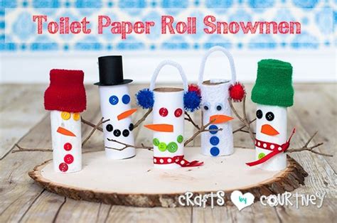 How To Craft A Toilet Paper Roll Snowman Christmas Crafts For Kids
