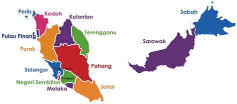 Malaysia Map Vector Png Flag Of Malaysia National Flag Vector