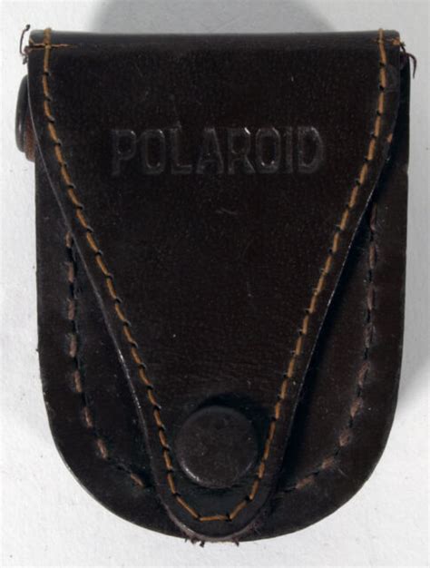Vintage Retro Brown Leather Polaroid Case Ebay