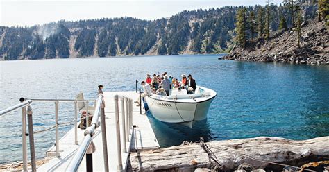 Take A Boat Tour Of Crater Lake And Hike To The Top Of Wizard Island