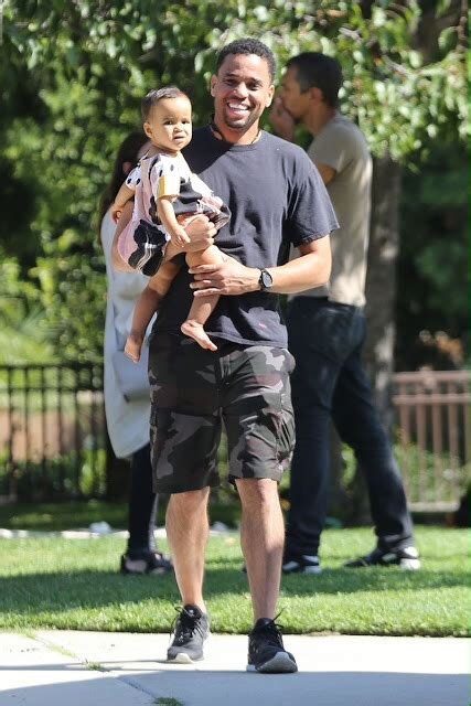 Michael Ealy Gose To The Park With His Wife Khatira Rafiqzada And Kids
