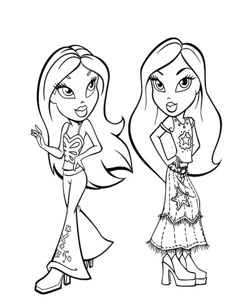Bratz Coloring Pages To Download The Bratz Kids Coloring Pages