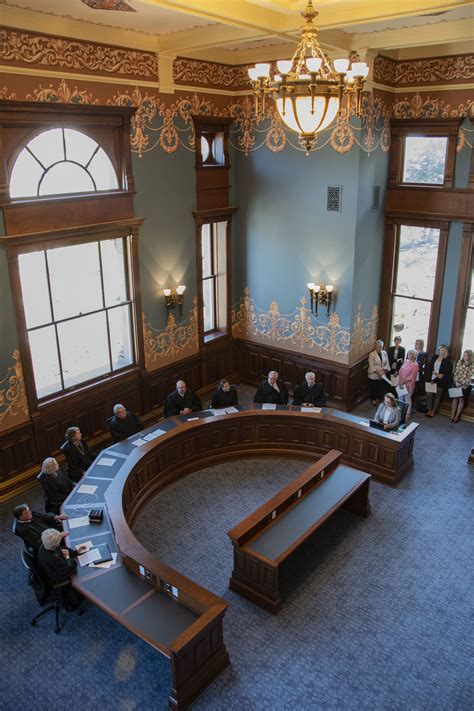 Opening Of The Historic Supreme Court Room Wyoming Capitol Square Project