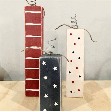 4th Of July Wooden Decor Etsy
