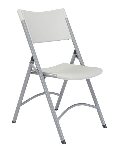 Nps® 600 Series Heavy Duty Plastic Folding Chair Speckled Grey Pack