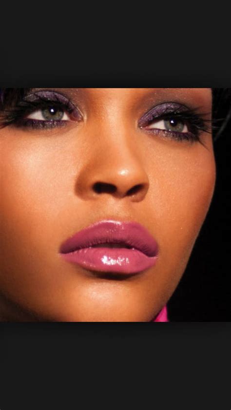 Striking Pink Lips And Makeup For Brown Skin Lipstick