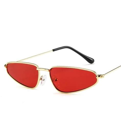 2018 small triangle cateye sunglasses women candy color cat eye sunglasses women cat eye