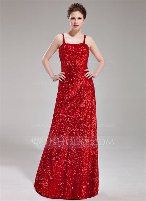 Sheathcolumn Sweetheart Floor Length Sequined Prom Dress 018019686