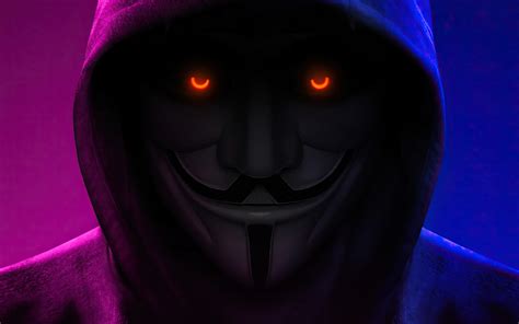 1280x800 Resolution Anonymous With Orange Eyes 1280x800 Resolution