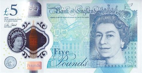 British 5 Pounds Foreign Currency