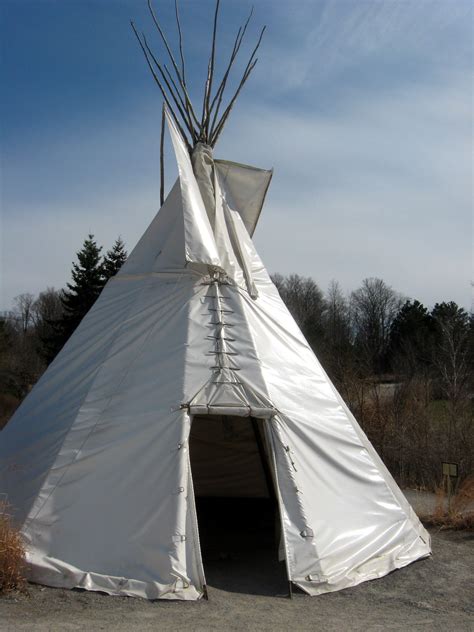 Recreation Of A Cree Teepee At The Toronto Zoo Toronto Ontario From