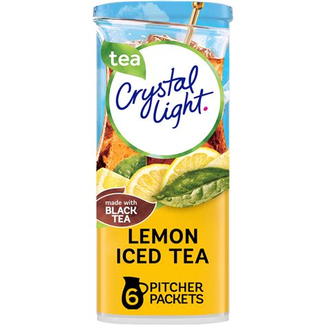 Crystal Light Lemon Iced Tea Drink Mix 6 Count 14 Oz