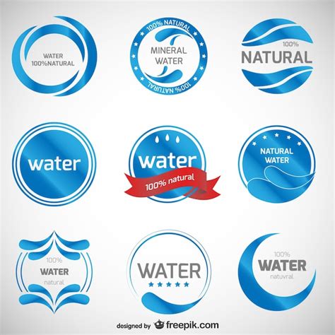 Free Vector Mineral Water Logos Collection