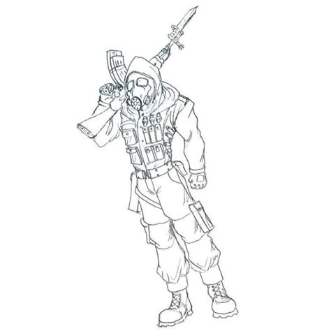 Coloriage Combattant Call Of Duty Colorier