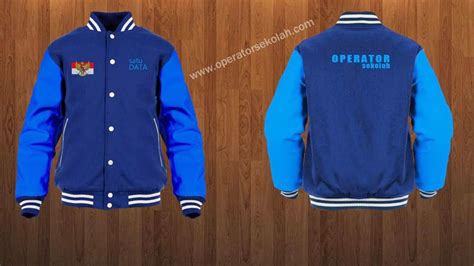 Contoh Desain Baju / Jaket Operator Sekolah Simpel Keren | Operator Sekolah