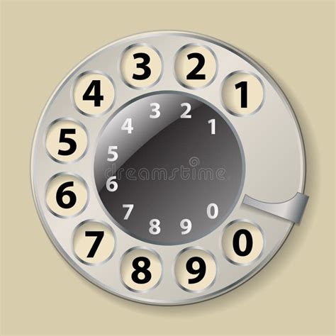 Rotary Phone Dial Stock Vector Illustration Of Communication 33657283