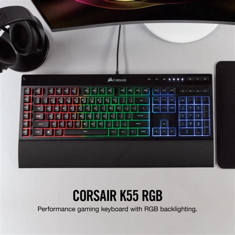 Teclado Gaming Corsair K55 Rgb Es Cyan Technologies