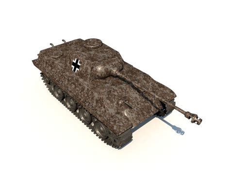 panzer v panther 3d model 20 obj c4d 3ds free3d