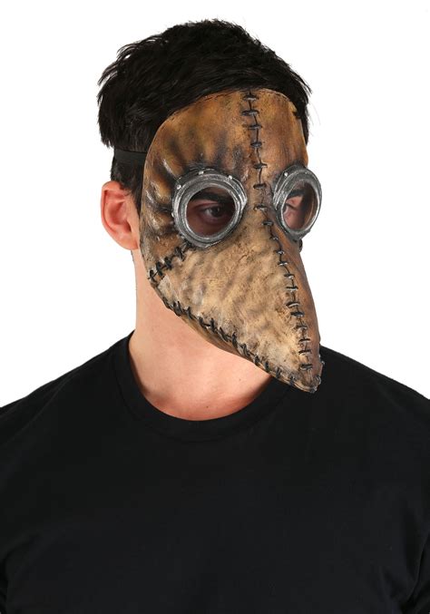Plague Doctor Brown Mask Adult