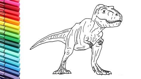 A young trex drawing i did, legit proud of it which is rare lmao. T Rex Dinosaur Drawing For Kids