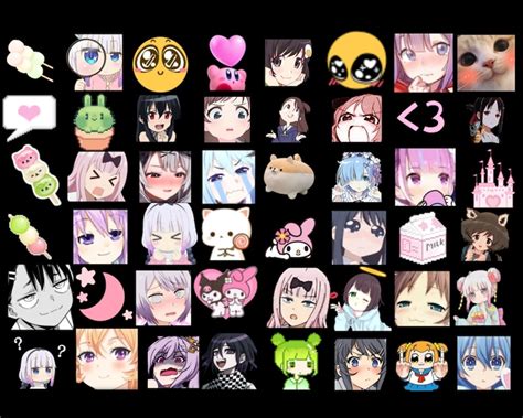 200 Cute Anime Girl Emotes For Twitch And Discord Cutefunny Emojis
