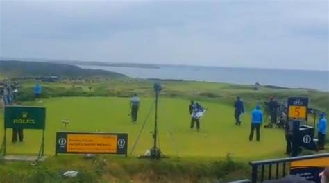 Sergio Garcia Throws Driver At Caddie At The Open In