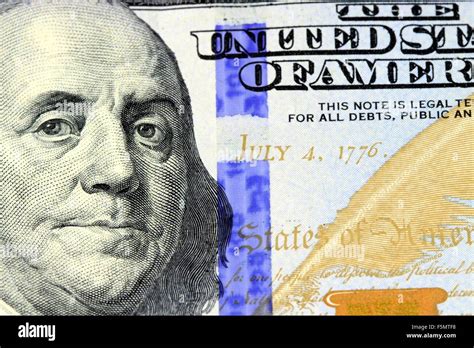 Us Currency One Hundred Dollar Bill Stock Photo Alamy