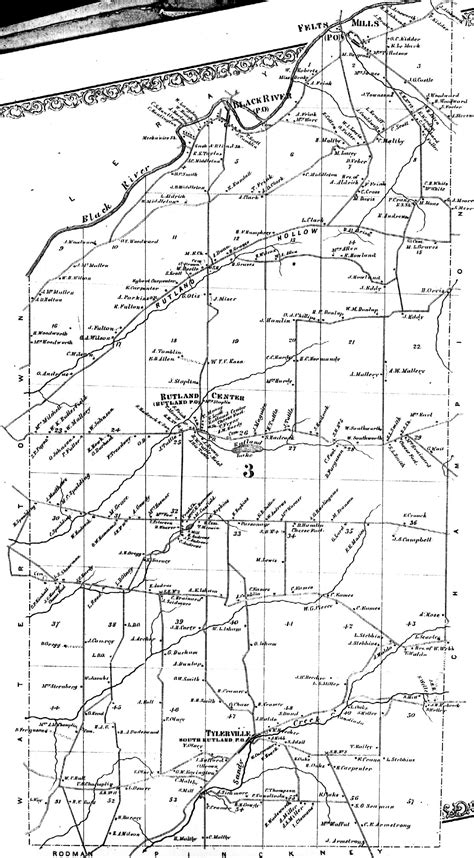 1864 Rutland Town Map