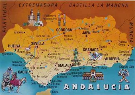 Andalucia Mapa De Fotos