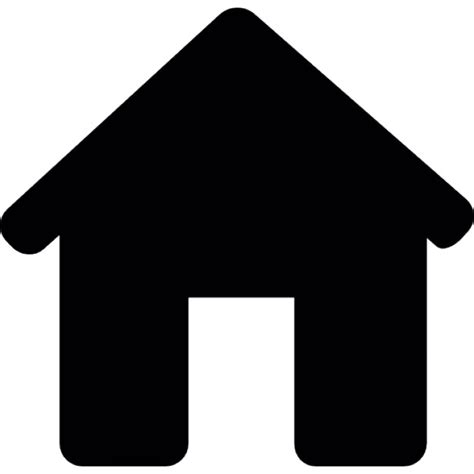 Available in png and svg formats. House black silhouette without door Icons | Free Download