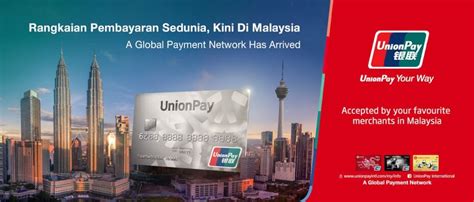 In those bank cards in china instead of having logoa of visa or master, there shows the logo of unionpay. UnionPay Malaysia Debit & Credit Card Payment Network