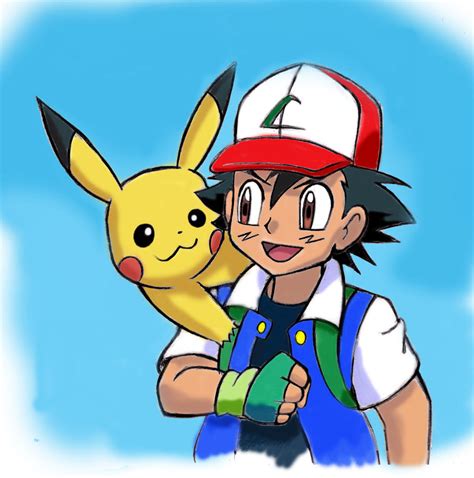Pokemon Ash Ketchum And Pikachu By Zdrer456 On Deviantart