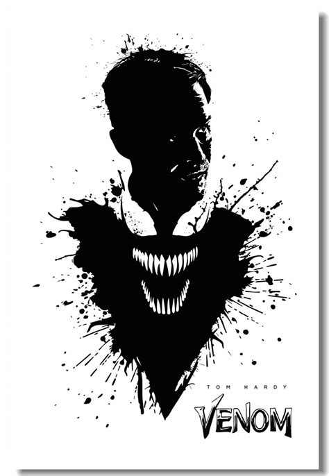 Custom Canvas Wall Murals Superhero Venom Poster Venom Tom Hardy Wall